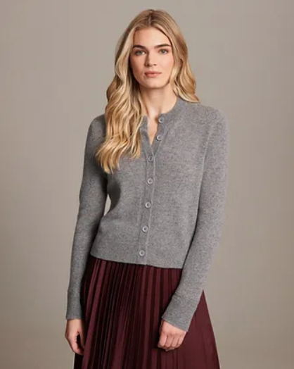 Nina Button Crew Cardigan