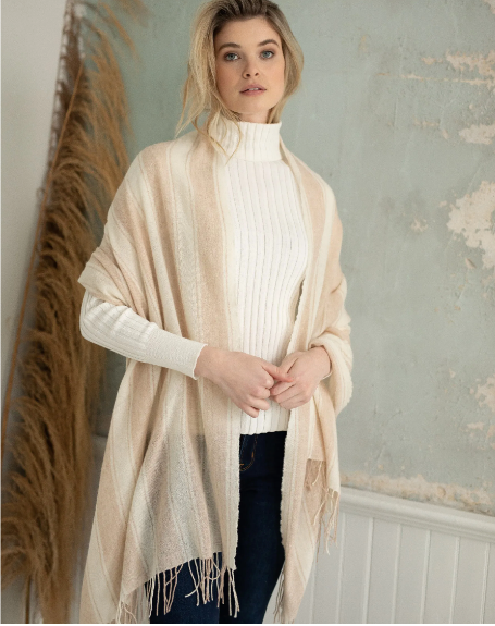 Cashmere Naples Woven Scarf Wrap